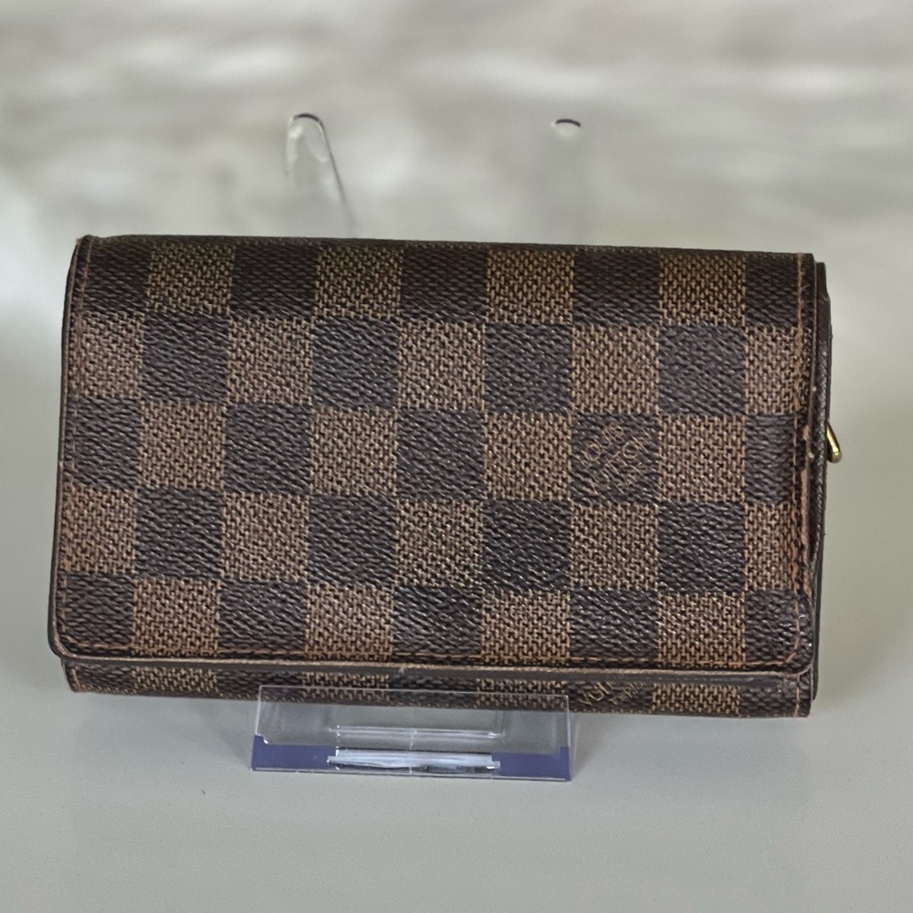 Louis Vuitton Damier Ebene Wallet on Chain – Authenticated Crossbody w/ Dust Bag